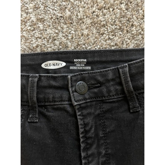 Women's Old Navy Jeans Rockstar Super Skinny High Rise Secret Slim Pocket Size 4 - Picture 5 of 13